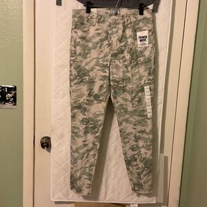 Camouflage Women’s Brushed Denim with frayed cuff. NWT